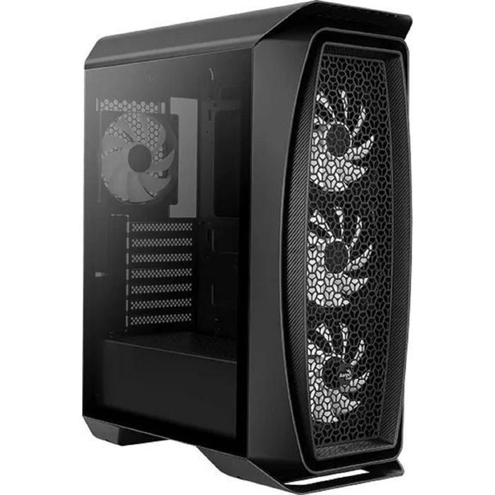 Корпус Aerocool Aero One Frost-G-BK-v1, без БП, ATX, Midi-Tower, черный - фото 51369555