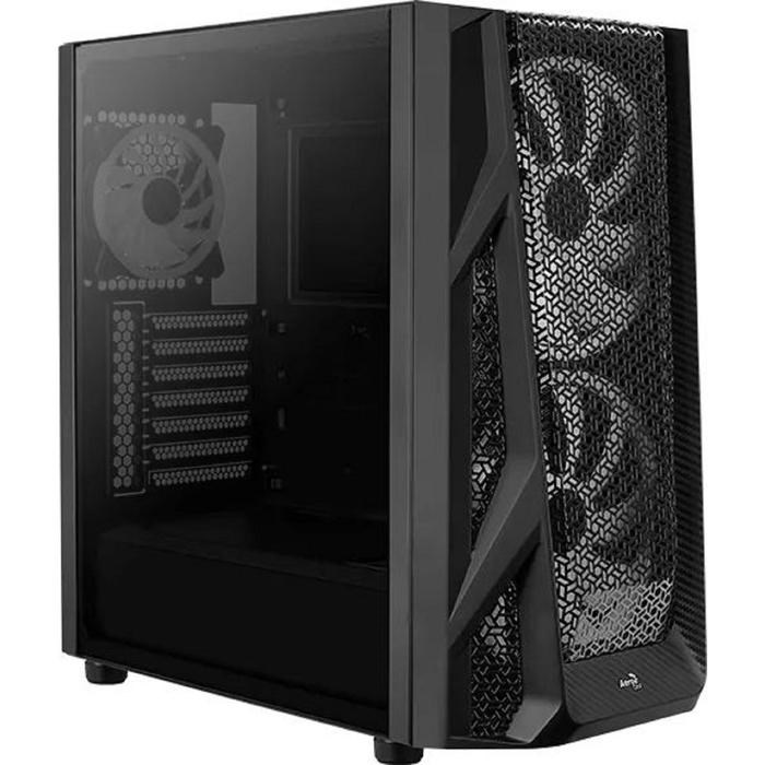 Корпус Aerocool AirHawk Duo-G-BK-v1, без БП, ATX, Midi-Tower, черный - фото 51369559