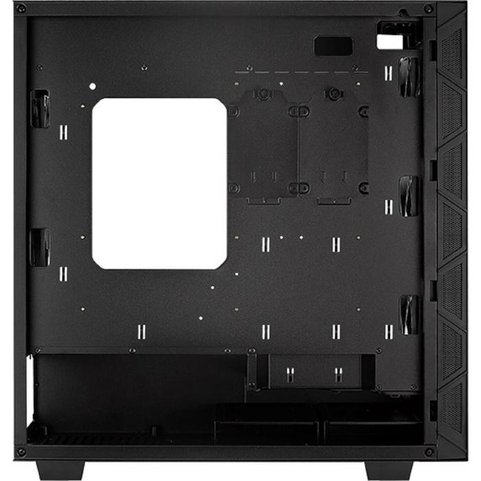 Корпус Aerocool Flo Saturn FRGB-G-BK-v1, без БП, ATX, Midi-Tower, черный - фото 51369584