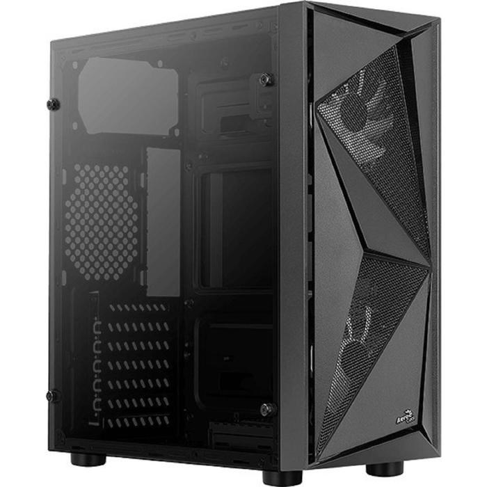 Корпус Aerocool Glider Cosmo-G-BK-v1, без БП, ATX, Midi-Tower, черный - фото 51369595