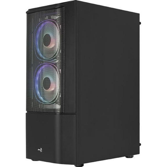 Корпус Aerocool Quantum Mesh-G-BK-v2, без БП, ATX, Midi-Tower, черный - фото 51369638