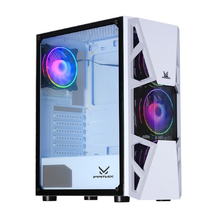 Корпус Formula CL-3303W RGB, без БП, ATX, Midi-Tower, белый - фото 51369667