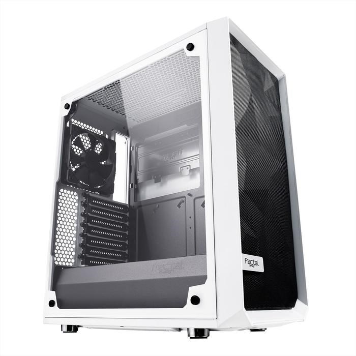 Корпус Fractal Design Meshify C TG, без БП, ATX, Midi-Tower, белый - фото 51369726