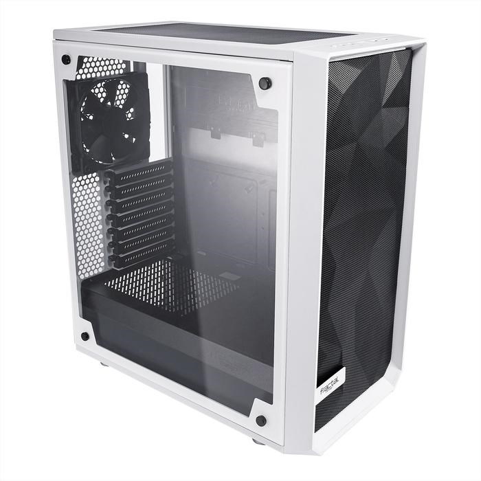 Корпус Fractal Design Meshify C TG, без БП, ATX, Midi-Tower, белый - фото 51369735