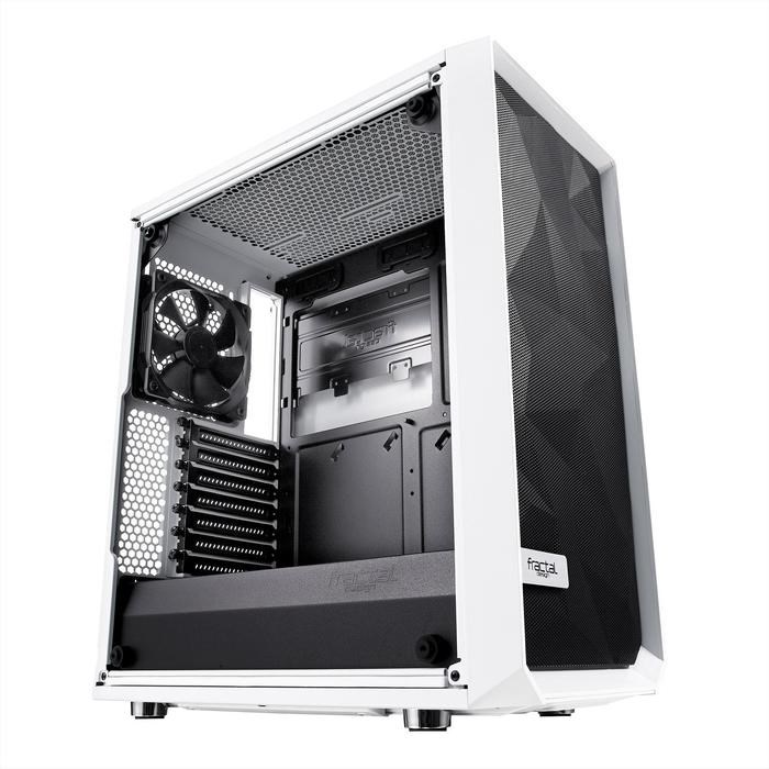 Корпус Fractal Design Meshify C TG, без БП, ATX, Midi-Tower, белый - фото 51369741