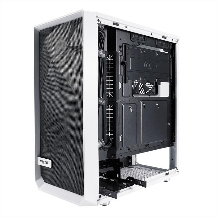 Корпус Fractal Design Meshify C TG, без БП, ATX, Midi-Tower, белый - фото 51369744