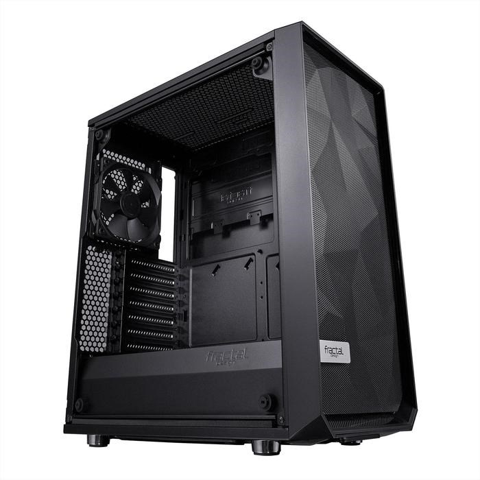 Корпус Fractal Design Meshify С Blackout TG Light, без БП, ATX, Midi-Tower, черный - фото 51369750