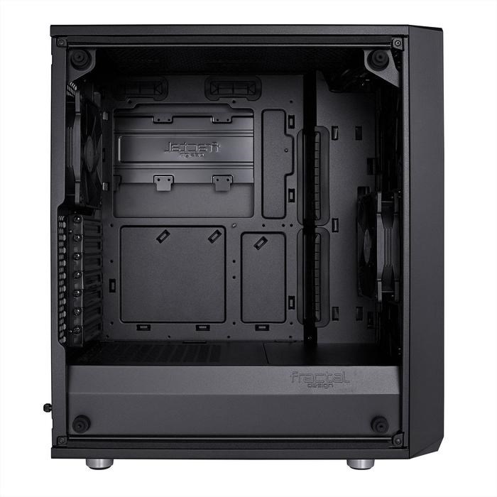 Корпус Fractal Design Meshify С Blackout TG Light, без БП, ATX, Midi-Tower, черный - фото 51369751