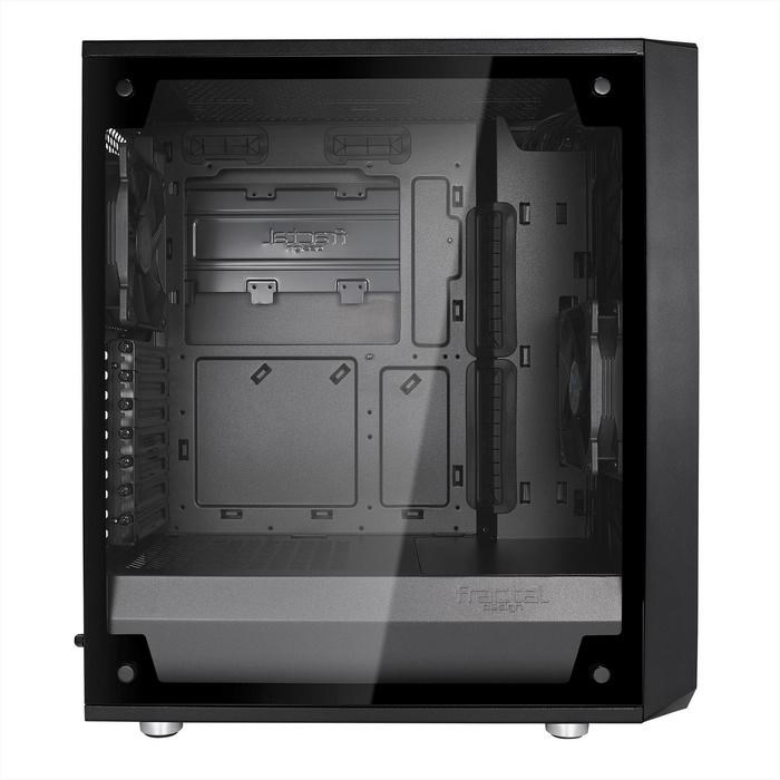 Корпус Fractal Design Meshify С Blackout TG Light, без БП, ATX, Midi-Tower, черный - фото 51369752