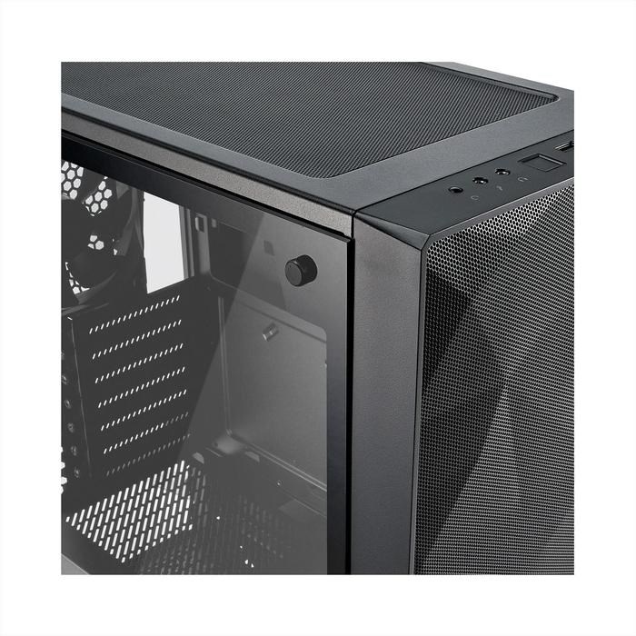 Корпус Fractal Design Meshify С Blackout TG Light, без БП, ATX, Midi-Tower, черный - фото 51369754