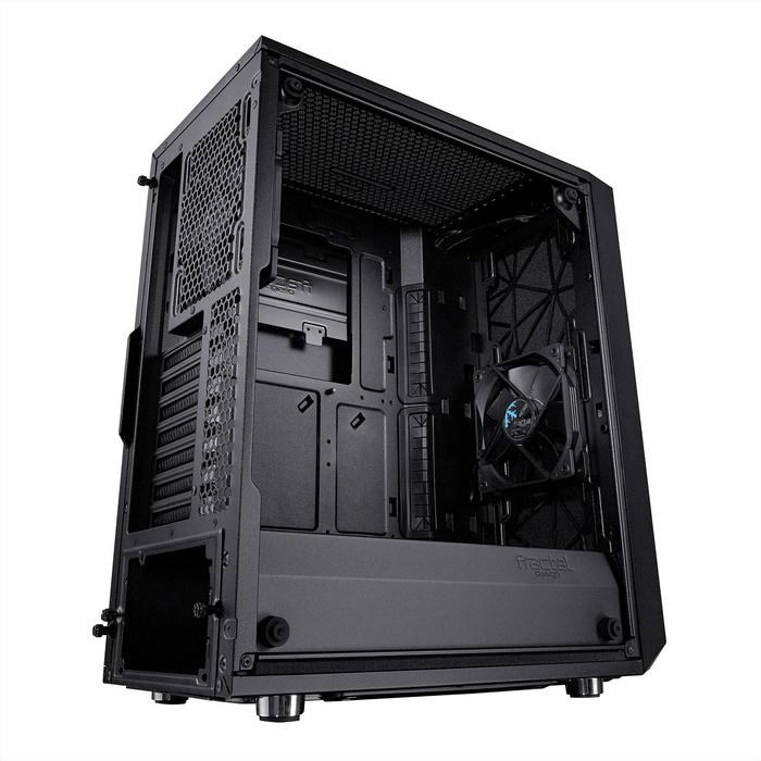 Корпус Fractal Design Meshify С Blackout TG Light, без БП, ATX, Midi-Tower, черный - фото 51369761