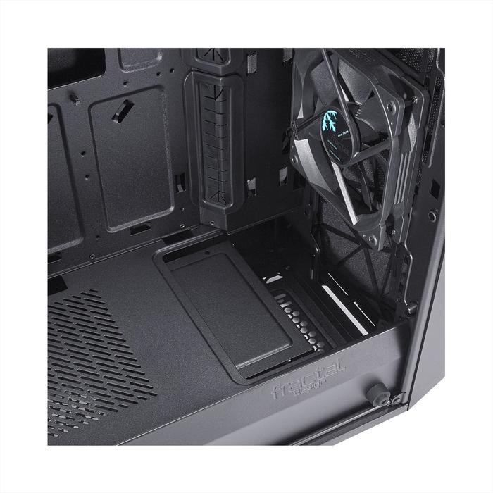 Корпус Fractal Design Meshify С Blackout TG Light, без БП, ATX, Midi-Tower, черный - фото 51369767