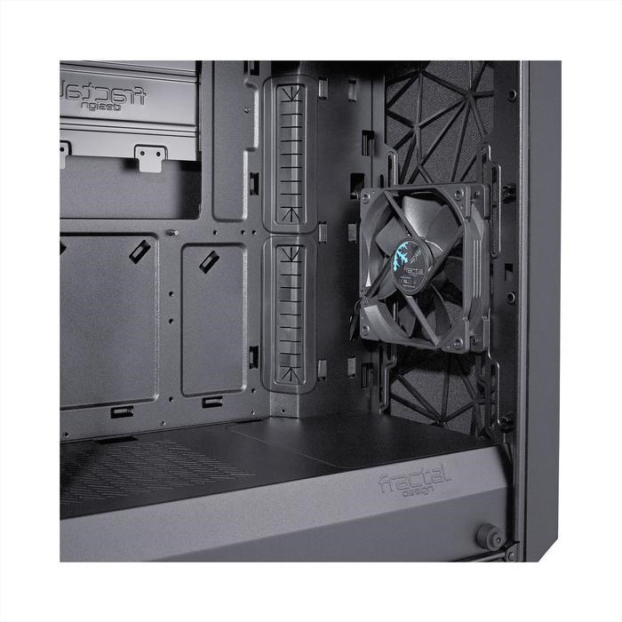 Корпус Fractal Design Meshify С Blackout TG Light, без БП, ATX, Midi-Tower, черный - фото 51369768