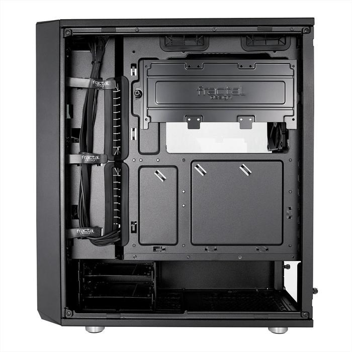 Корпус Fractal Design Meshify С Blackout TG Light, без БП, ATX, Midi-Tower, черный - фото 51369769