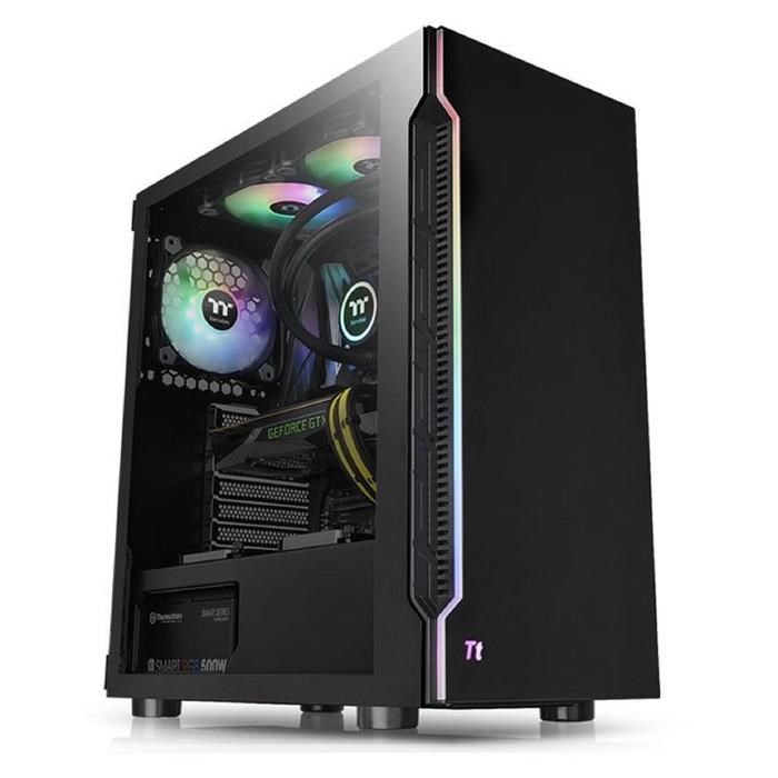 Корпус Thermaltake H200 TG RGB, без БП, ATX, Midi-Tower, черный - фото 51369791