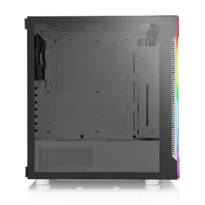 Корпус Thermaltake H200 TG Snow RGB, без БП, ATX, Midi-Tower, белый - фото 51369799