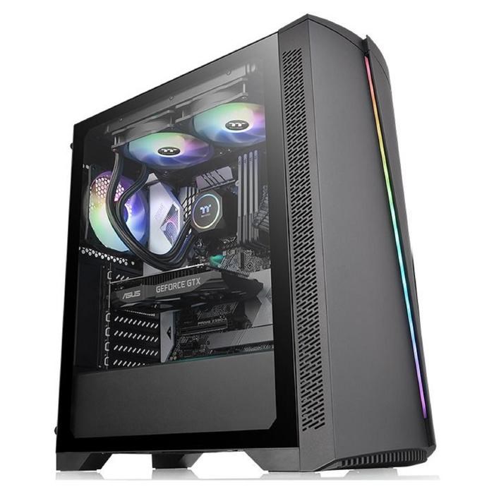 Корпус Thermaltake H350 TG RGB, без БП, ATX, Midi-Tower, черный - фото 51369809