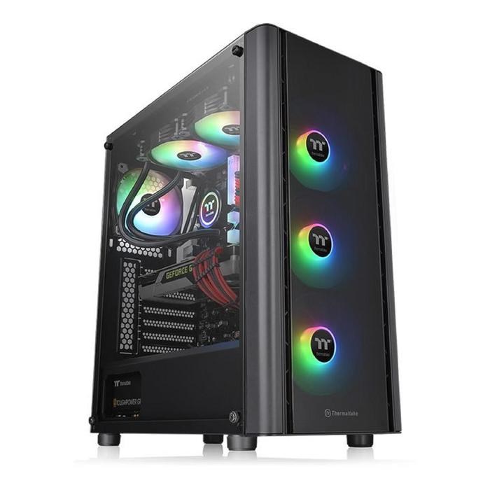 Корпус Thermaltake V250 TG ARGB, без БП, ATX, Midi-Tower, черный - фото 51369839