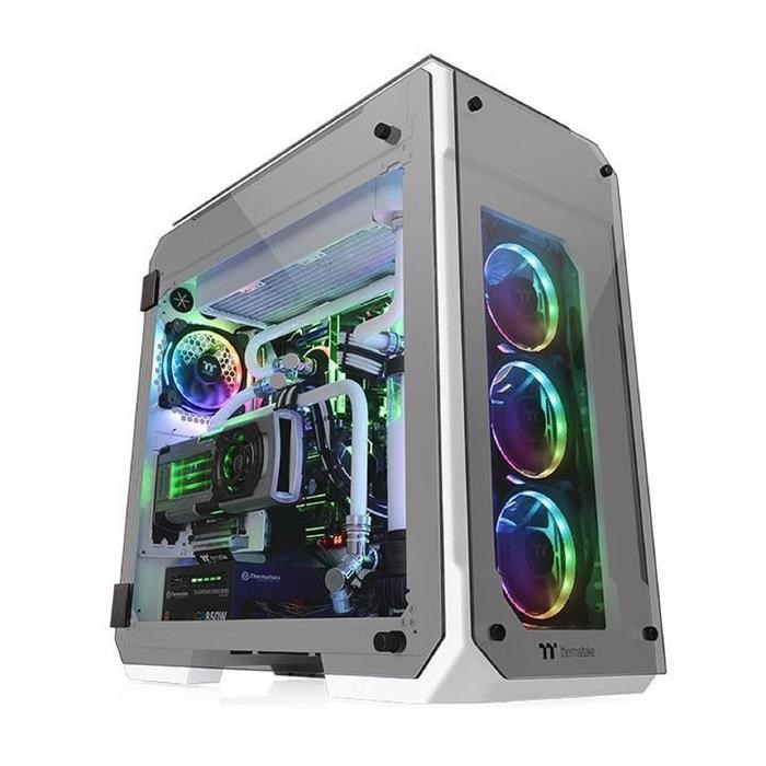 Корпус Thermaltake View 71 TG Snow, без БП, ATX, Midi-Tower, белый - фото 51369845