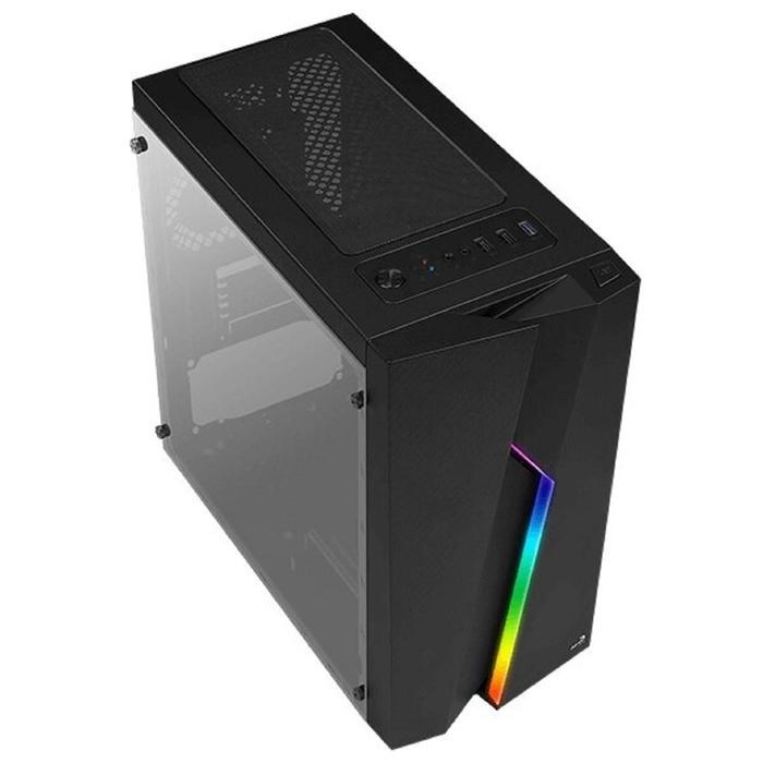 Корпус Aerocool Bolt Mini TG, без БП, mATX, Mini-Tower, черный - фото 51369871