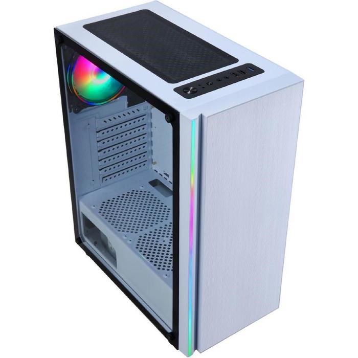 Корпус Formula CL-3302W RGB, без БП, ATX, Midi-Tower, белый - фото 51369990