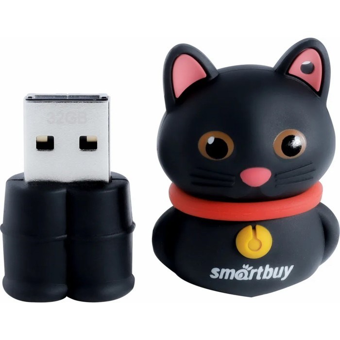 Флешка Smartbuy Wild series "Котенок", 32 Гб, USB2.0, чт до 25 Мб/с, зап до 15 Мб/с - фото 51370437