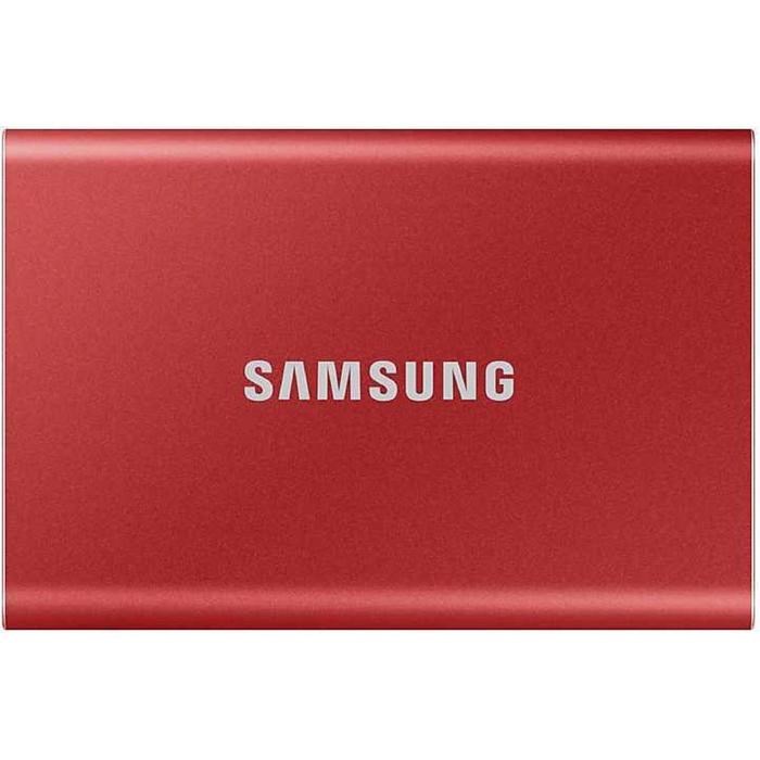 Накопитель SSD Samsung MU-PC500R/WW T7, 1.8", 500Гб, USB Type-C, красный - фото 51370596