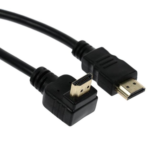 Кабель HDMI Cablexpert, HDMI(m)-HDMI(m), вер.1.4, 3 м, 19M/19M, угловой, черный - фото 51370673