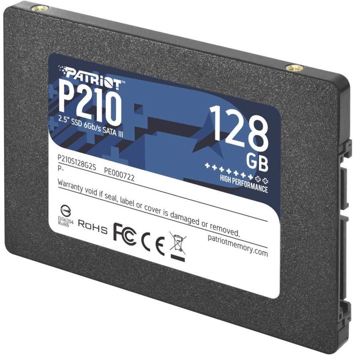 Накопитель SSD Patriot P210S128G25 P210, 128 Гб, SATA III - фото 51371328