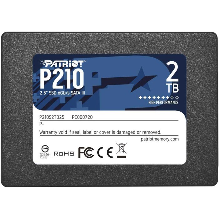 Накопитель SSD Patriot P210S2TB25 P210, 2 Тб, SATA III - фото 51371342