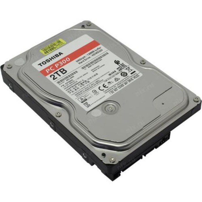 Жесткий диск Toshiba HDWD220UZSVA P300, 2 Тб, SATA-III, 3.5" - фото 51371374