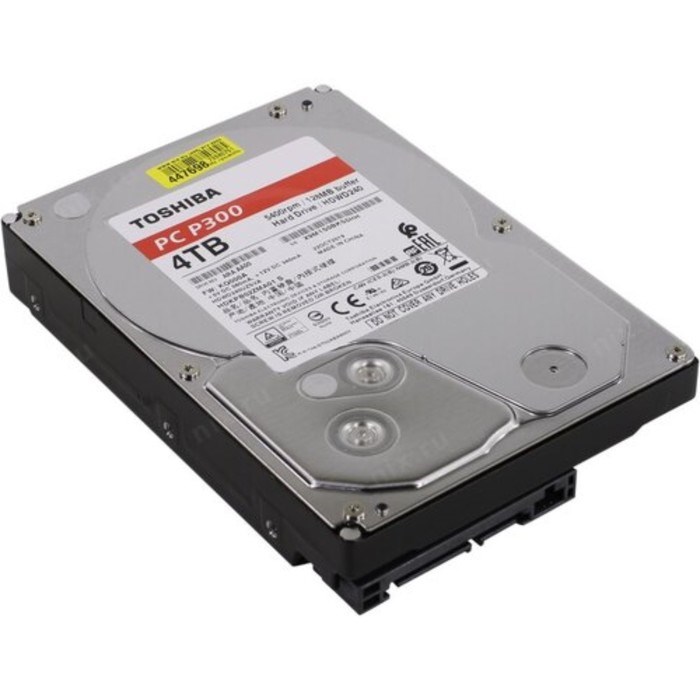 Жесткий диск Toshiba HDWD240UZSVA P300, 4 Тб, SATA-III, 3.5" - фото 51371376