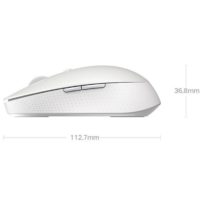 Мышь Xiaomi Mi Dual Mode Wireless Mouse Silent Edition, беспроводная, 1300 dpi, usb, белая - фото 51371520