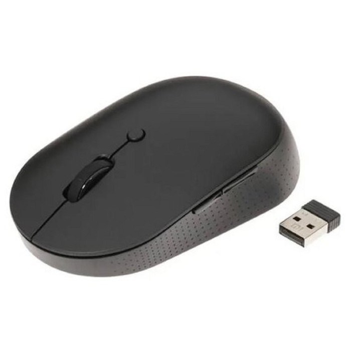 Мышь Xiaomi Mi Dual Mode Wireless Mouse Silent Edition, беспроводная, 1300 dpi, usb, чёрная - фото 51371529