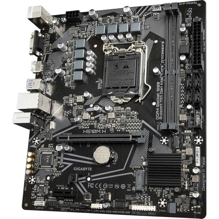 Материнская плата Gigabyte H510M H, LGA1200, H510, 2xDDR4, VGA, HDMI, mATX - фото 51372025