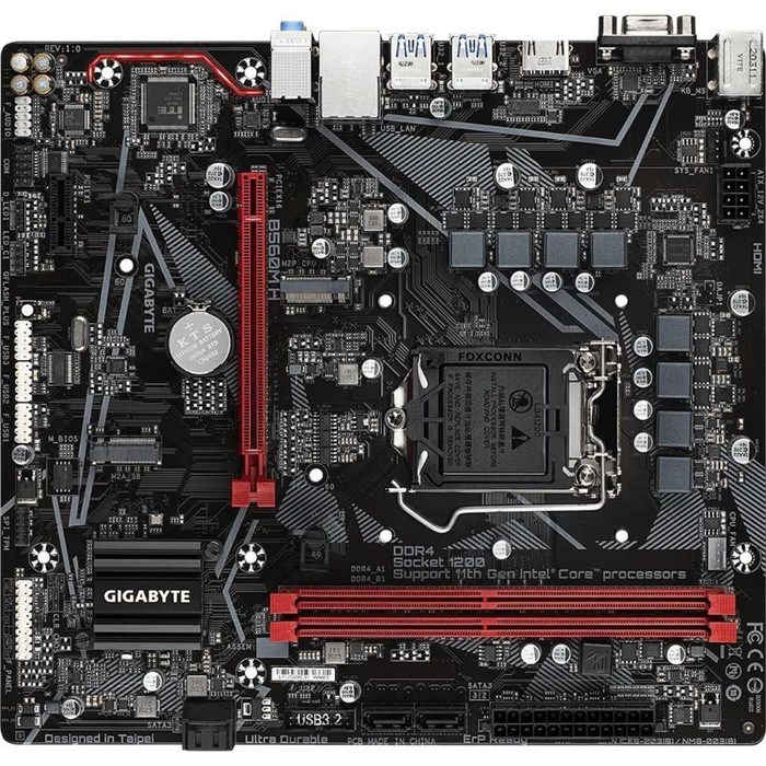 Материнская плата Gigabyte B560M H, LGA1200, B560, 2xDDR4, VGA, HDMI, mATX - фото 51372031