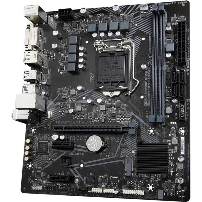 Материнская плата Gigabyte H510M S2H V2, LGA1200, H510, 2xDDR4, HDMI, mATX - фото 51372037