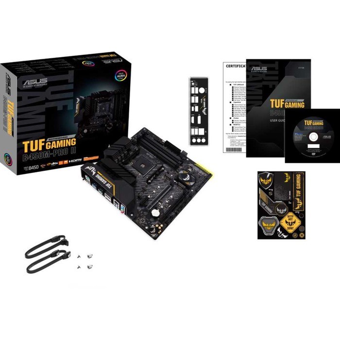 Материнская плата Asus TUF GAMING B450M-PRO II, AM4, B450, 4xDDR4, HDMI, mATX - фото 51372044