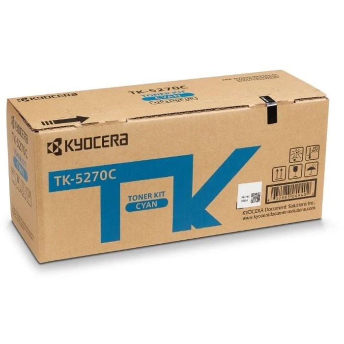 Картридж Kyocera TK-5270C 1T02TVCNL0 (M6230cidn/P6230cdn), для Kyocera (6000 стр.), голубой   789367 - фото 51372103