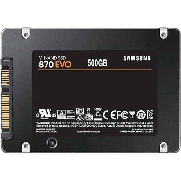 Накопитель SSD Samsung MZ-77E500BW 870, 500 Гб, SATA III, 2.5" - фото 51372187