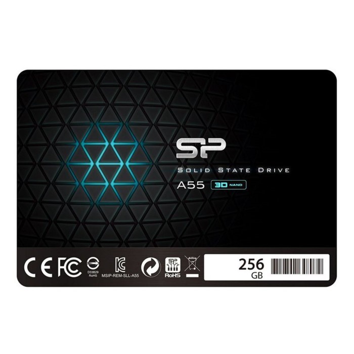 Накопитель SSD Silicon Power SP256GBSS3A55S25, 256 Гб, SATA III, 2.5" - фото 51372193