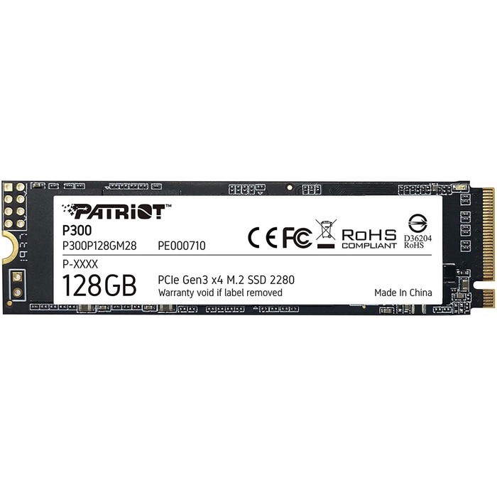 Накопитель SSD Patriot P300P128GM28 P300, 128 Гб, PCI-E x4, M2 - фото 51372205