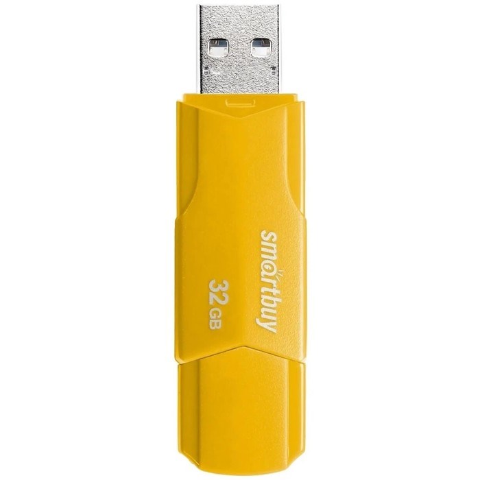 Флешка SmartBuy CLUE Yellow, 32 Гб, USB 2.0, чт до 25 Мб/с, зап до 15 Мб/с, жёлтая - фото 51372337