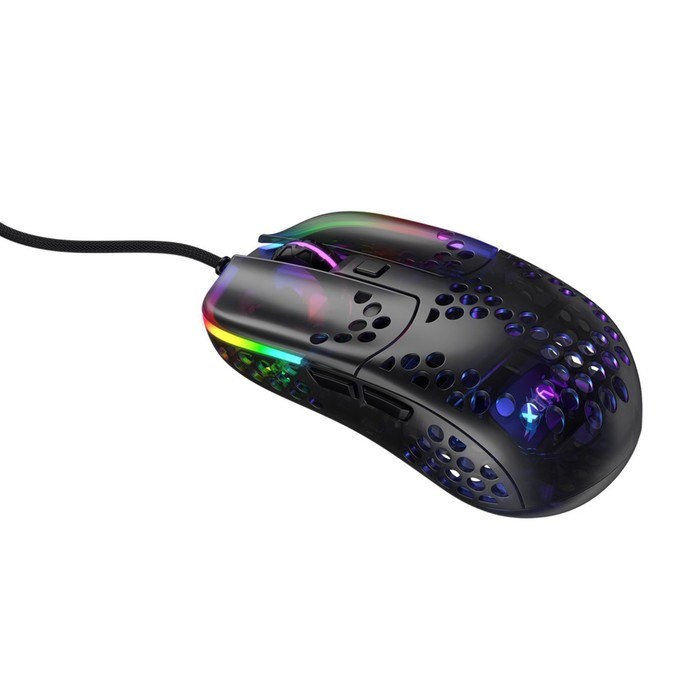 Мышь Xtrfy MZ1 – ZY’S RAIL, игровая, проводная, подсветка RGB, 16000 dpi, USB, чёрная - фото 51372674