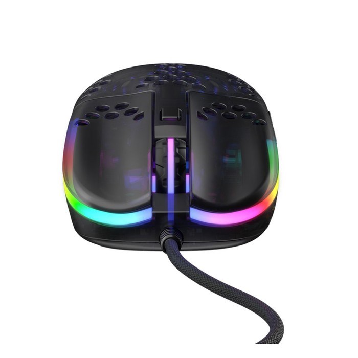 Мышь Xtrfy MZ1 – ZY’S RAIL, игровая, проводная, подсветка RGB, 16000 dpi, USB, чёрная - фото 51372675