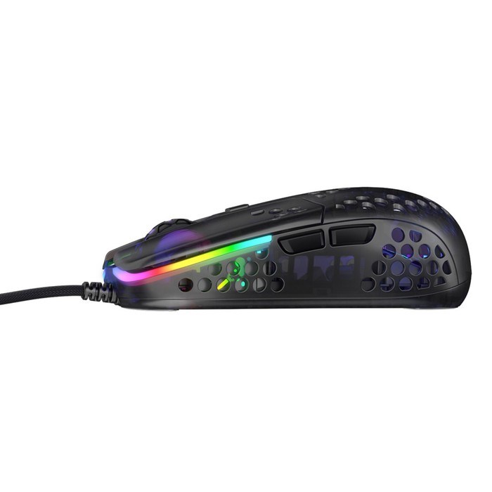 Мышь Xtrfy MZ1 – ZY’S RAIL, игровая, проводная, подсветка RGB, 16000 dpi, USB, чёрная - фото 51372676