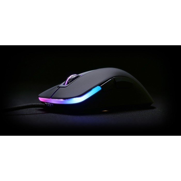 Мышь Xtrfy M1, игровая, проводная, подсветка RGB,7200 dpi, USB, чёрная - фото 51372684