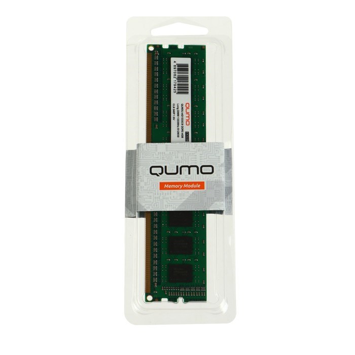 Память DDR3 QUMO QUM3U-4G1333C9, 4Гб, 1333 МГц, PC-10660, DIMM - фото 51373061