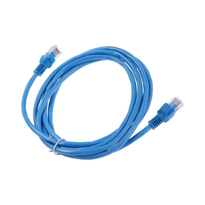 Патч-корд Cablexpert PP12-2M/B, UTP 5е кат., RJ-45(m)-RJ-45(m), 2 м, синий - фото 51373082