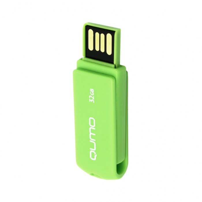 Флешка Qumo Twist Fandango, 32 Гб, USB2.0, зелёная - фото 51373329